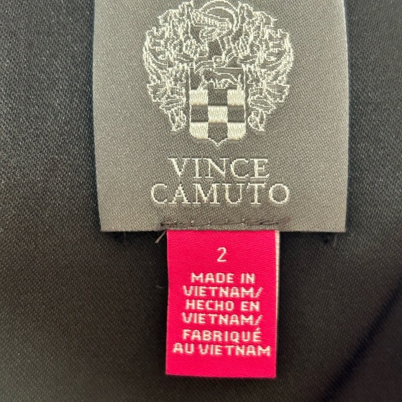 Vince Camuto Black Off Shoulder Foldover Cocktail Dress NWT Size 2 - Picture 5 of 13